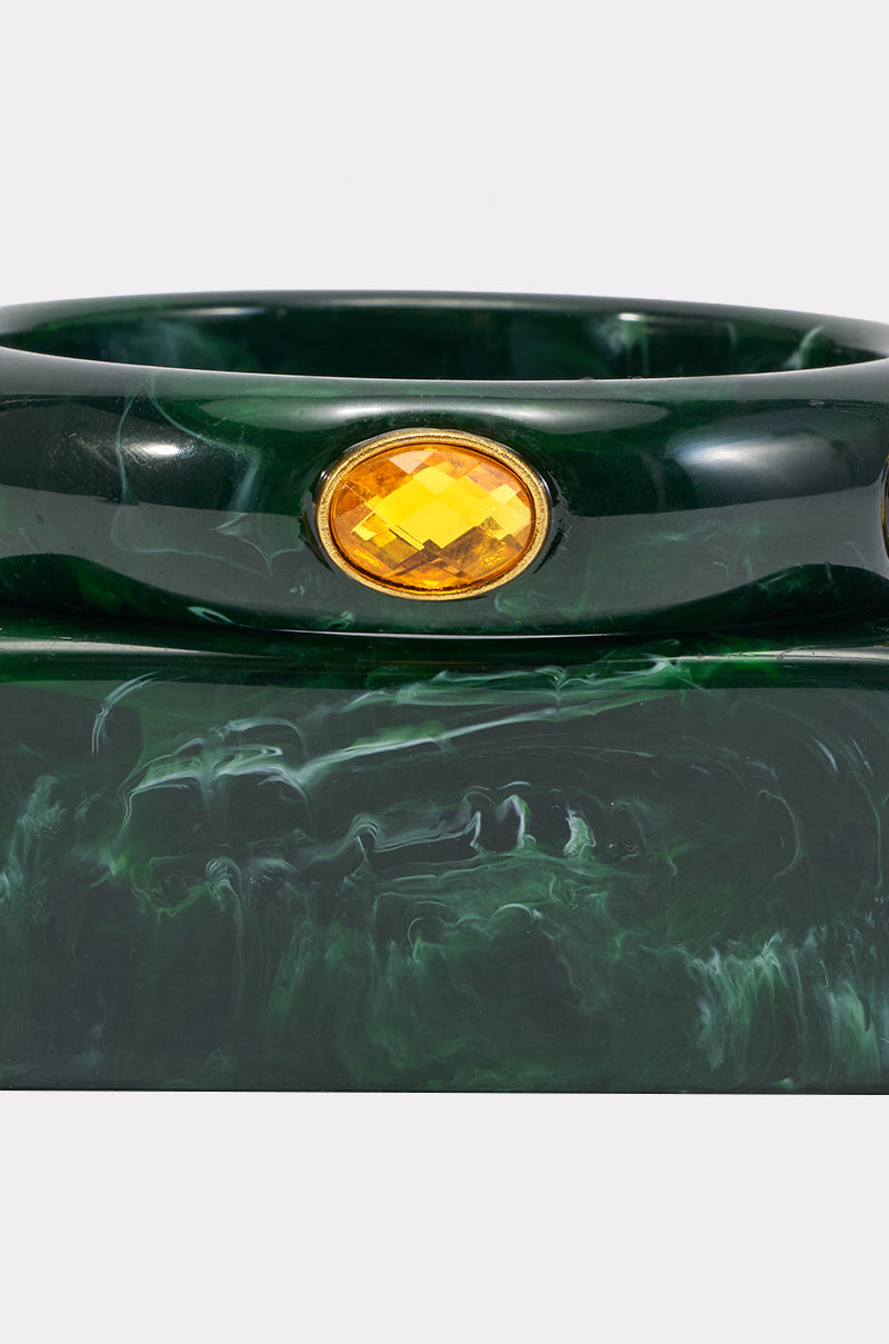 IT GIRL BANGLE SET IN GREEN