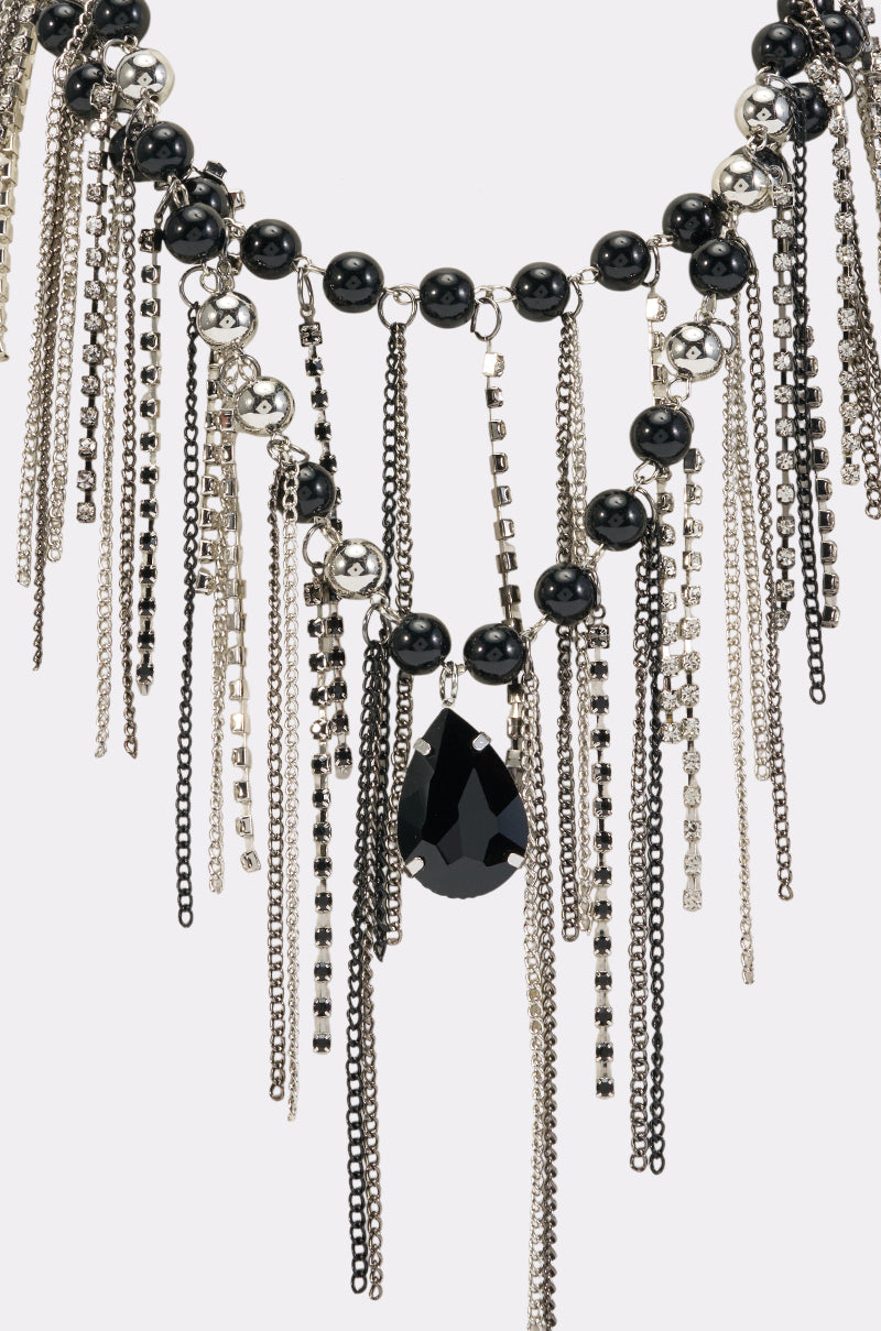 ONYX DRIP NECKLACE