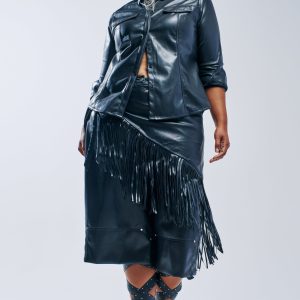 COME BACK TO ME FAUX LEATHER GAUCHO