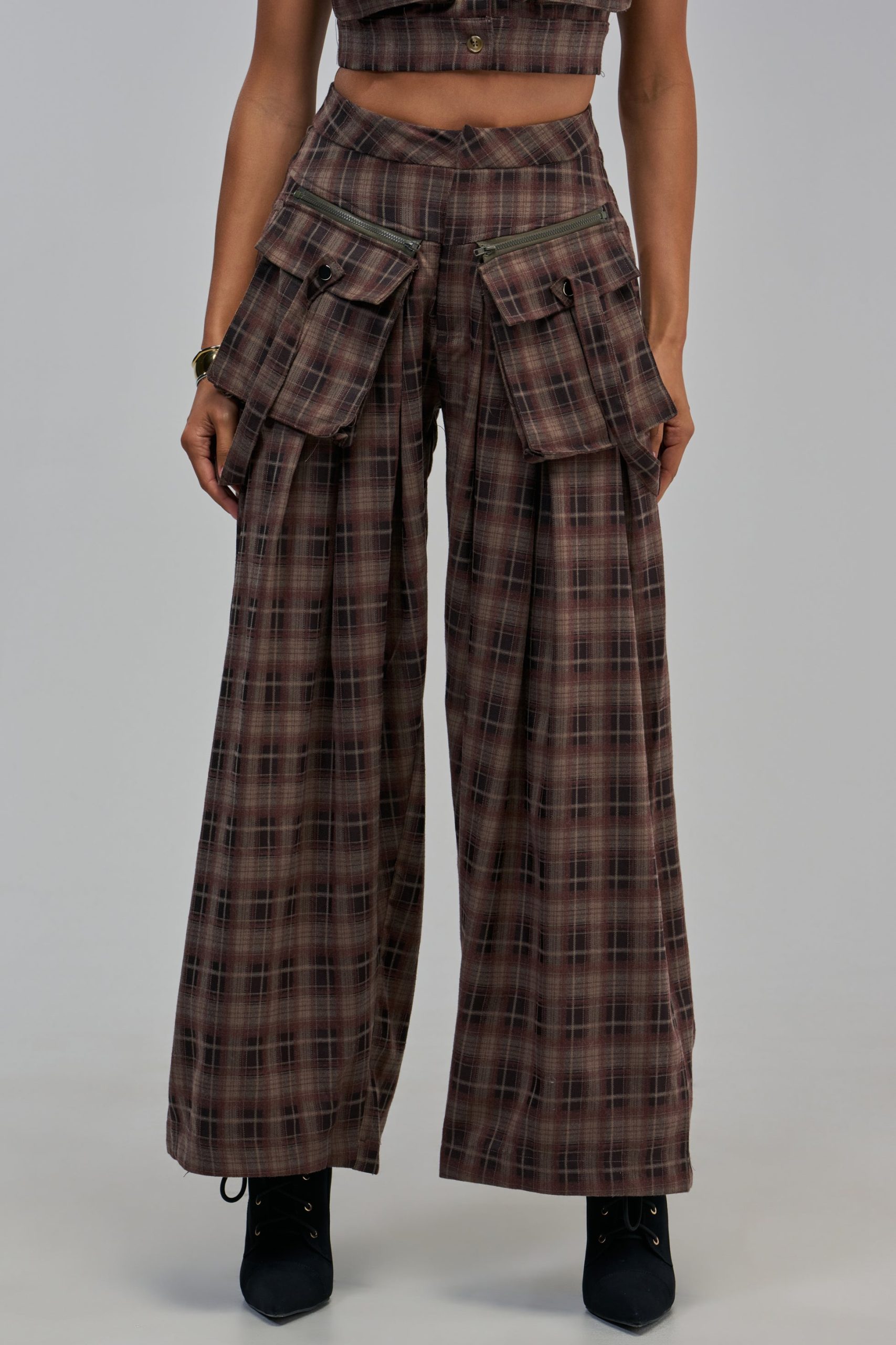 PLAID PRINCESS CARGO TROUSER - Image 11