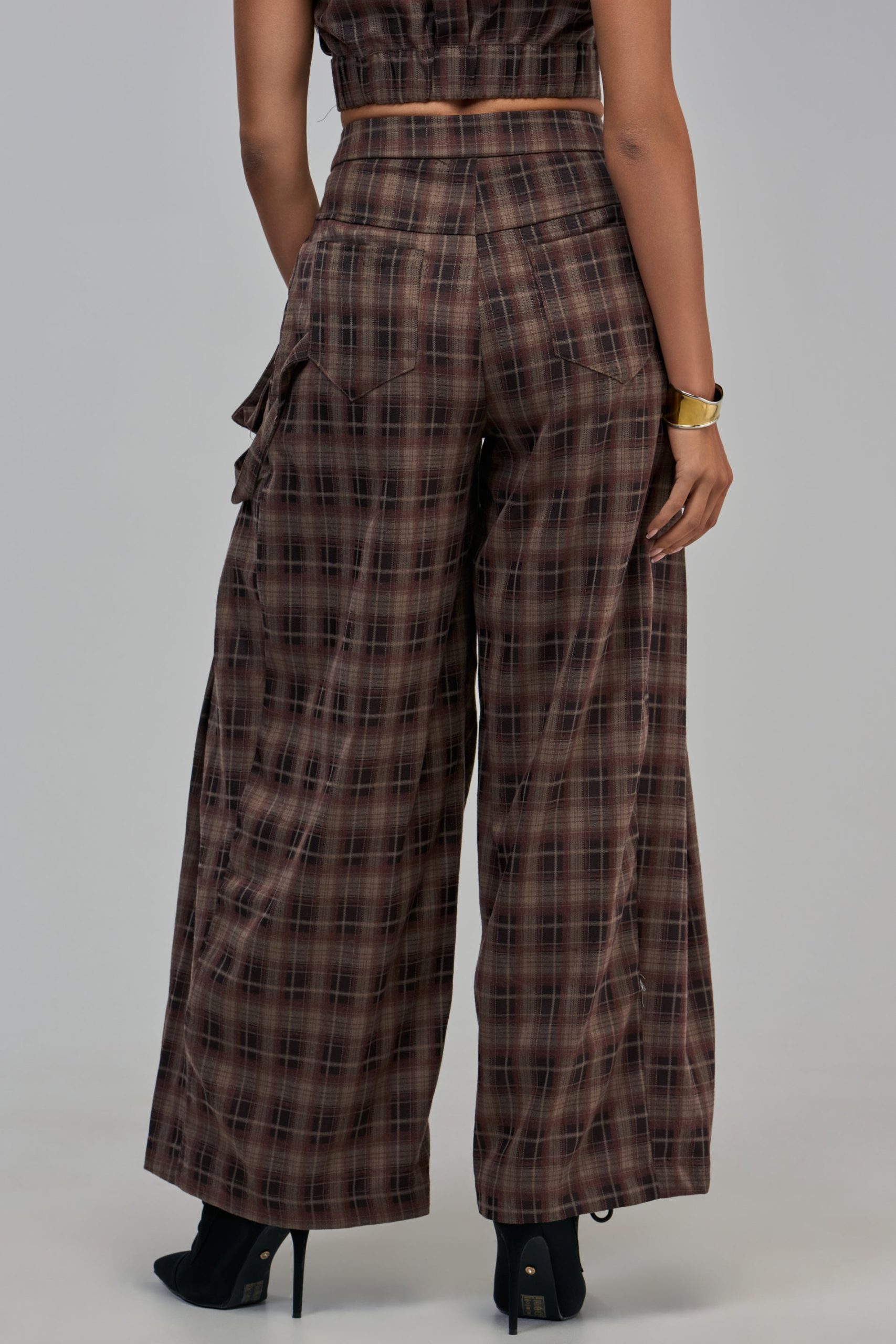 PLAID PRINCESS CARGO TROUSER - Image 5