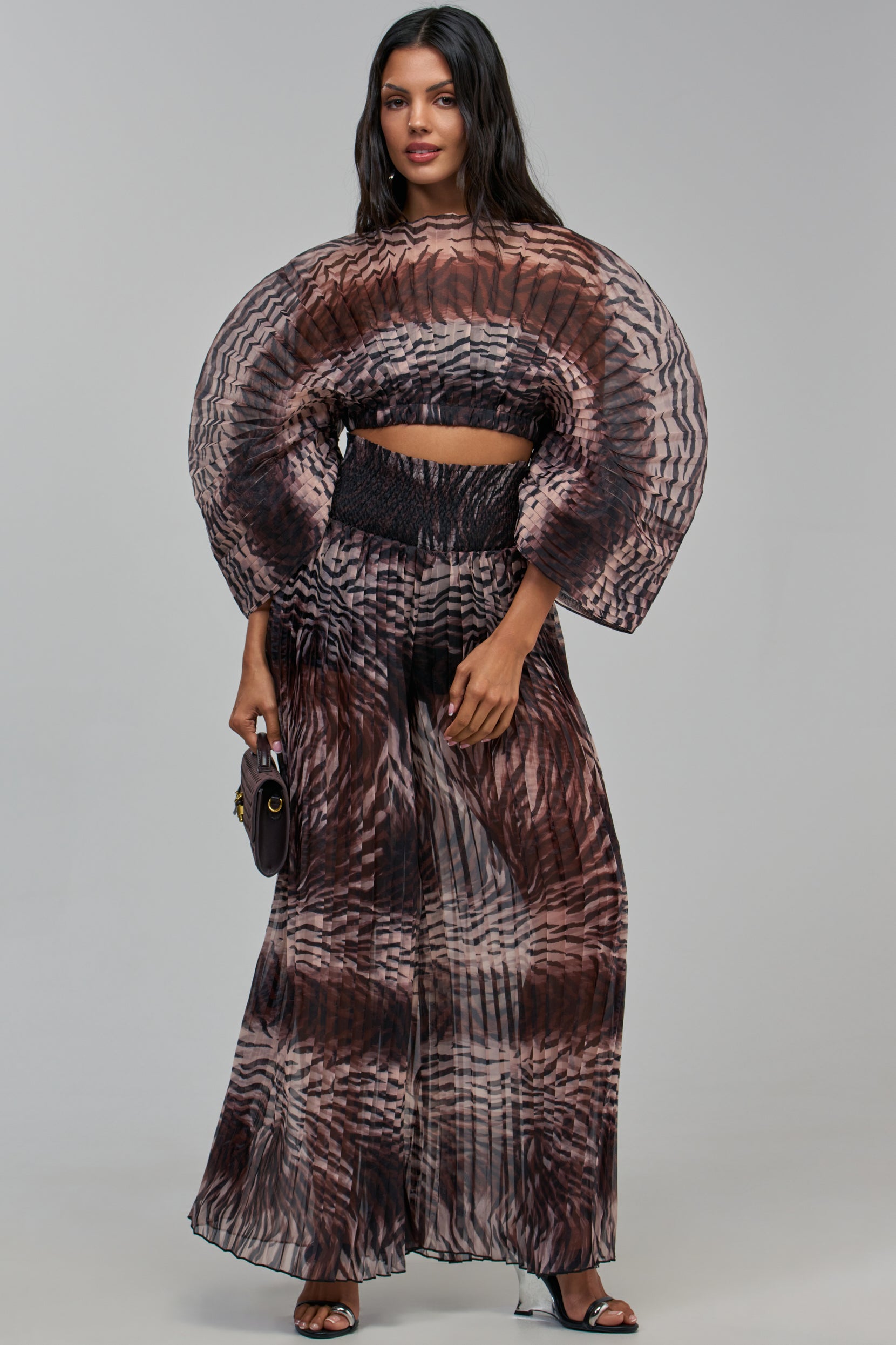 ANIMAL PRINT CHIFFON PANT - Image 3
