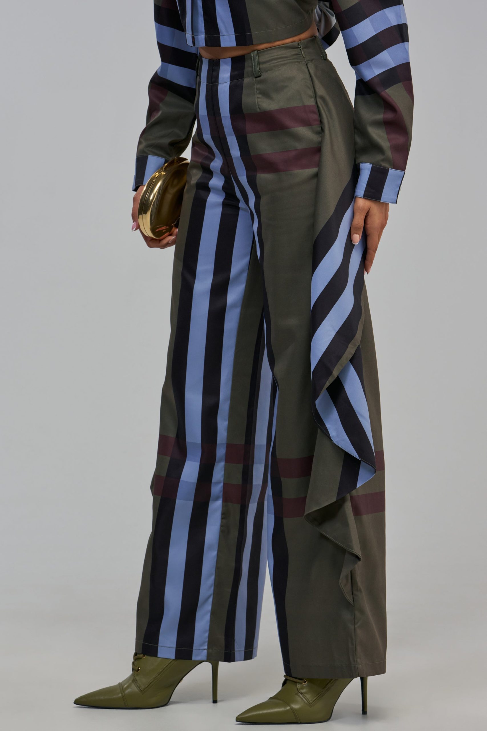 LUXURY LIFE PLAID TROUSER IN GREEN - Image 6