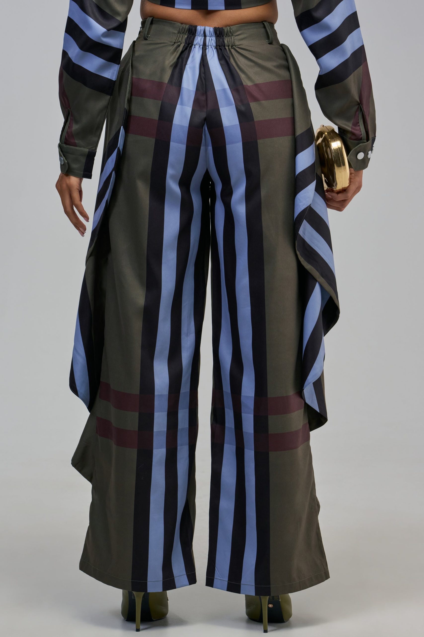 LUXURY LIFE PLAID TROUSER IN GREEN - Image 5