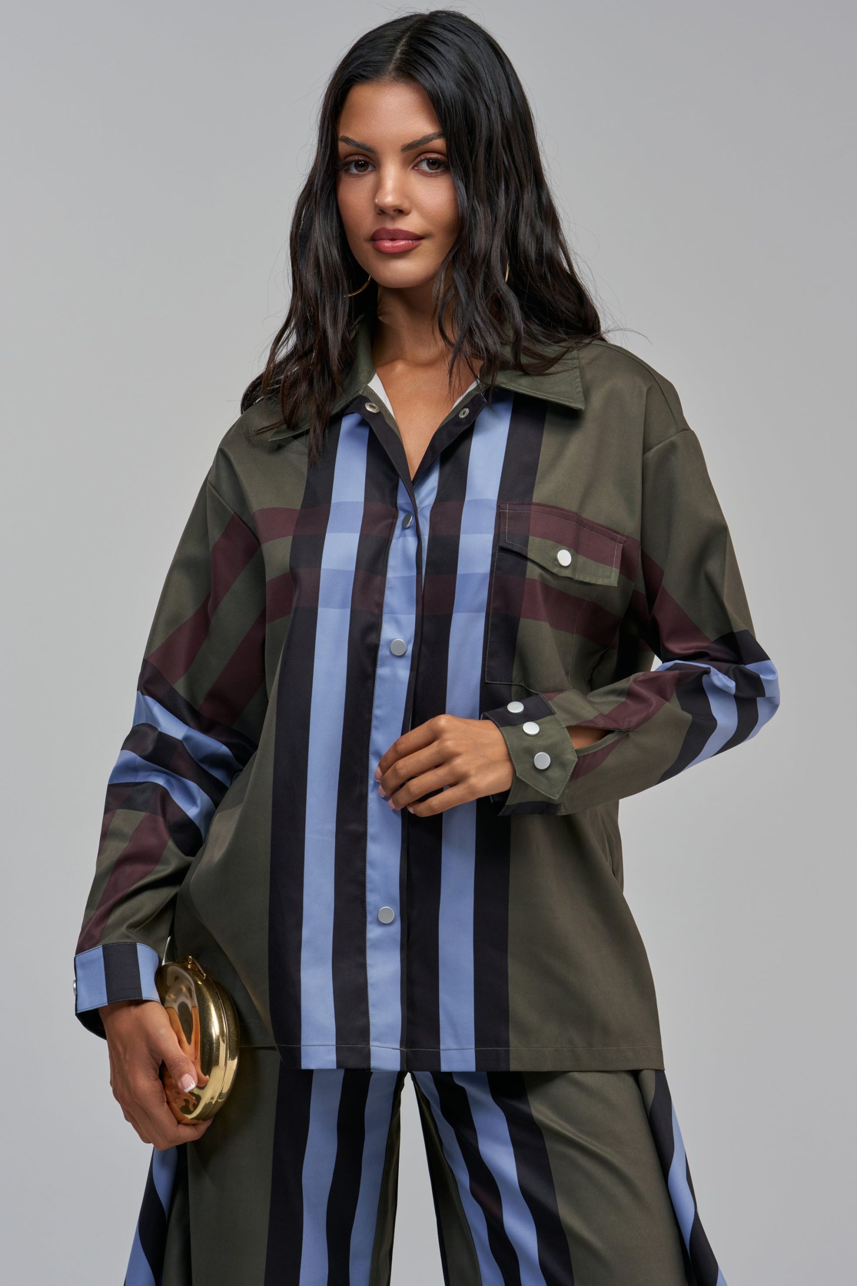 LUXURY LIFE PLAID BUTTON DOWN IN GREEN - Image 7