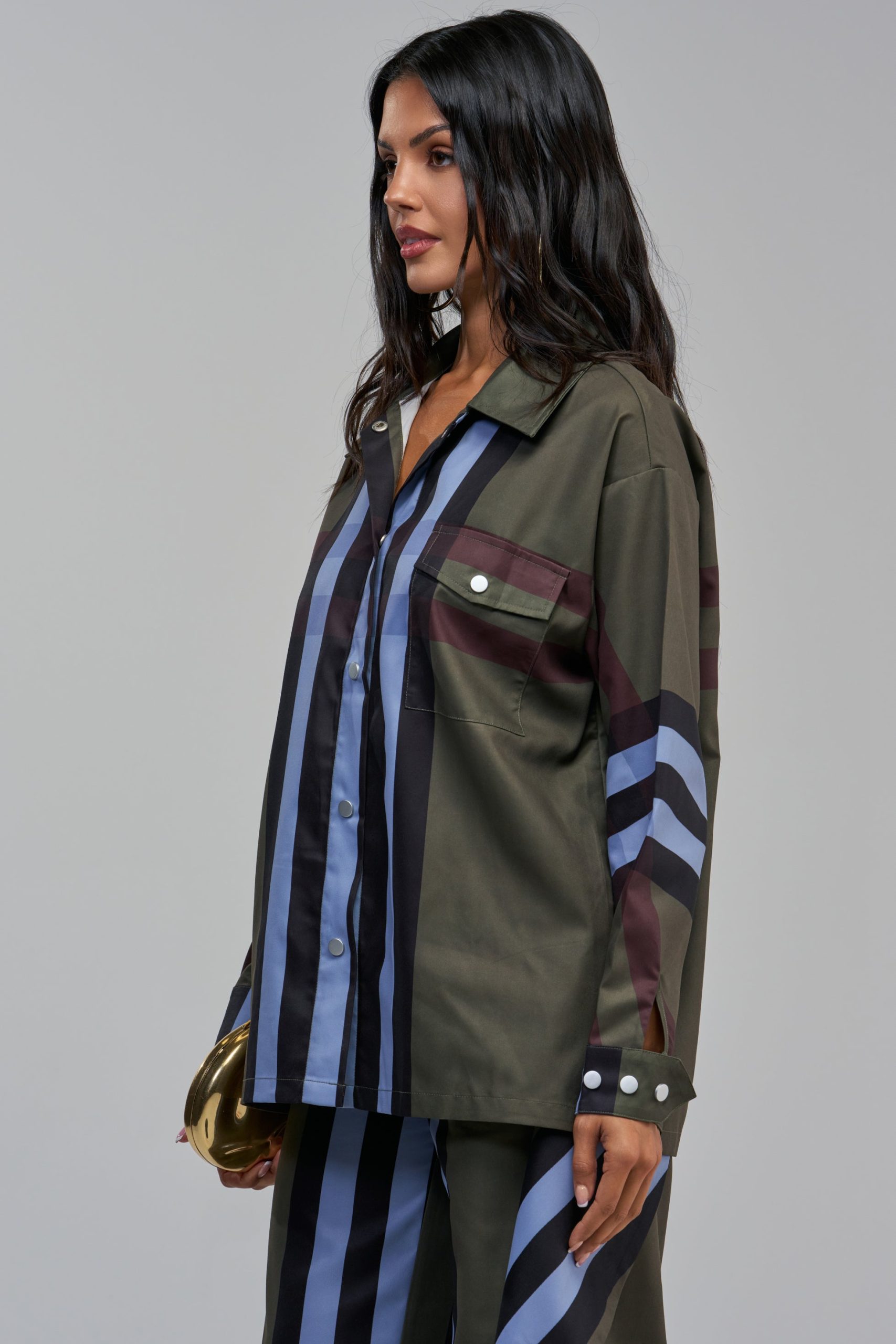 LUXURY LIFE PLAID BUTTON DOWN IN GREEN - Image 9
