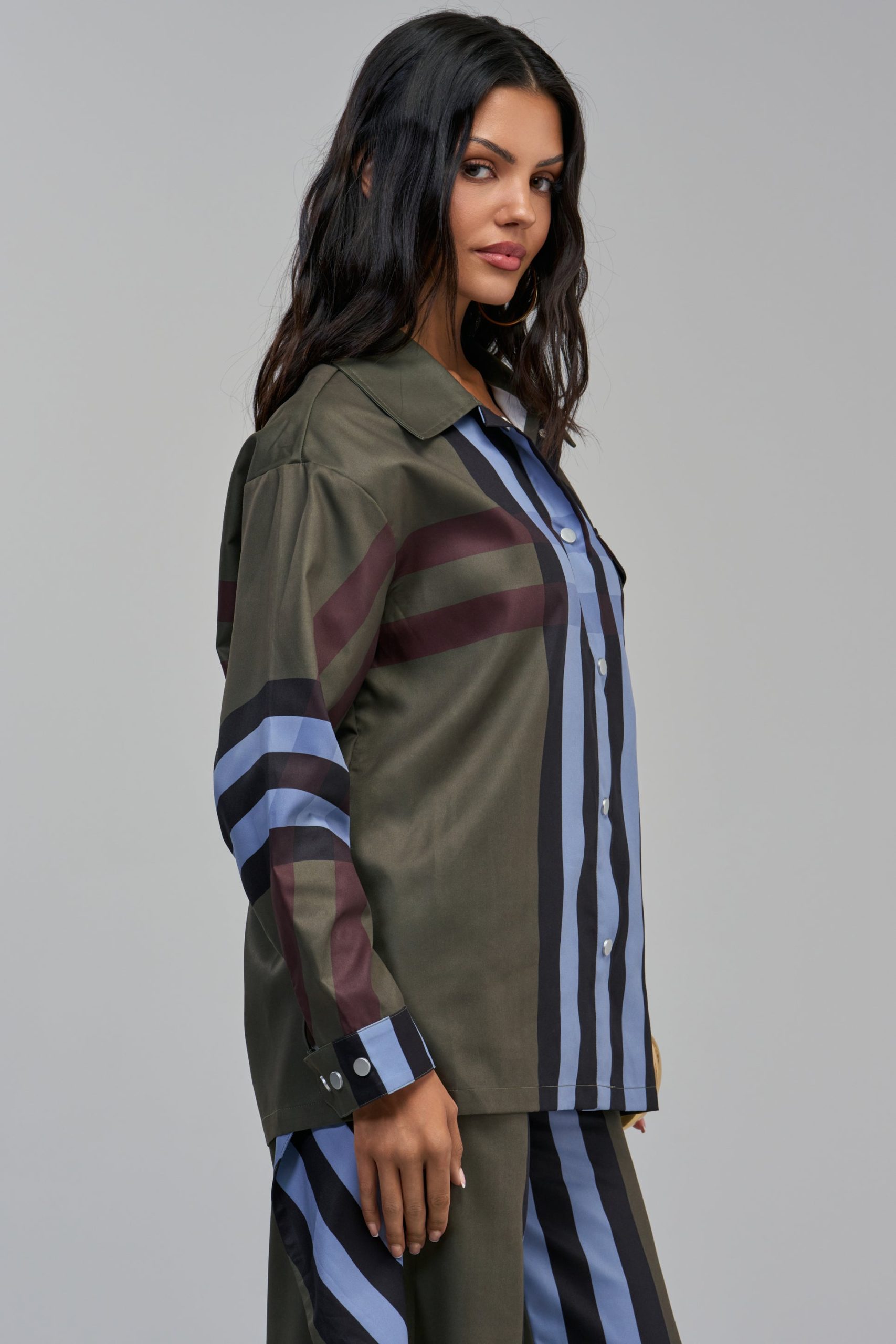 LUXURY LIFE PLAID BUTTON DOWN IN GREEN