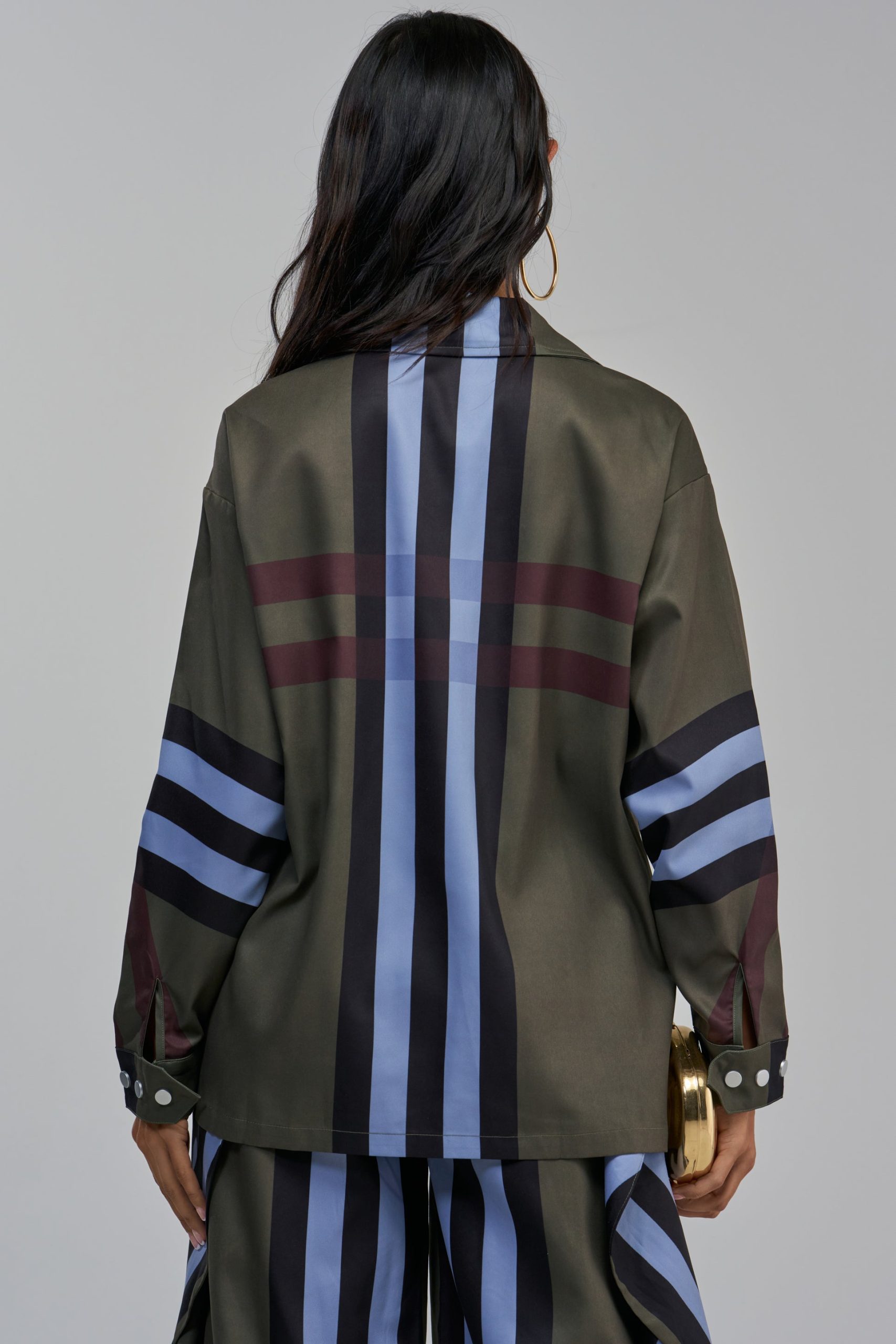 LUXURY LIFE PLAID BUTTON DOWN IN GREEN - Image 4