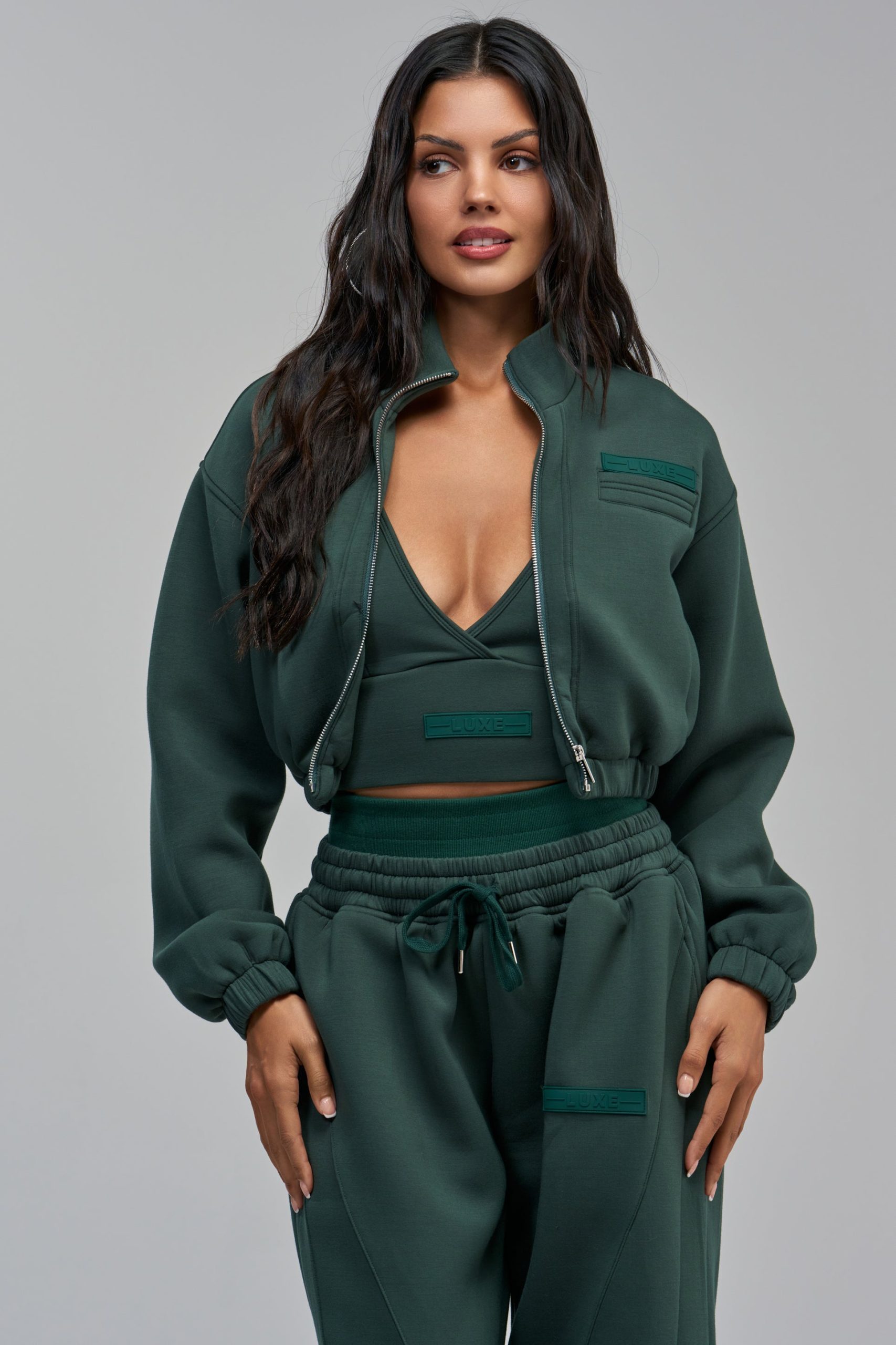 LUXE EVERDAY ICON ZIP UP SWEATSHIRT - Image 5