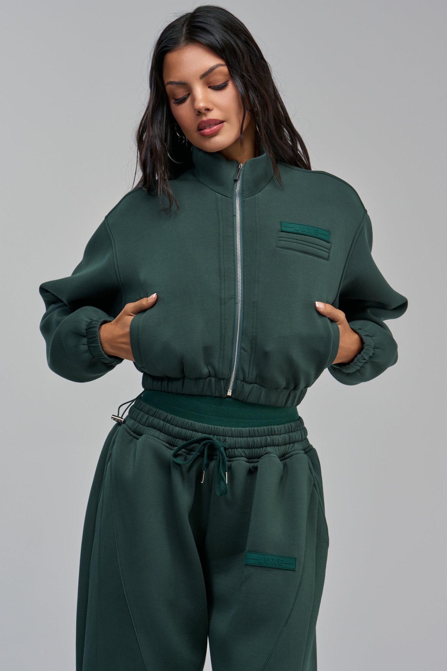 LUXE EVERDAY ICON ZIP UP SWEATSHIRT - Image 10