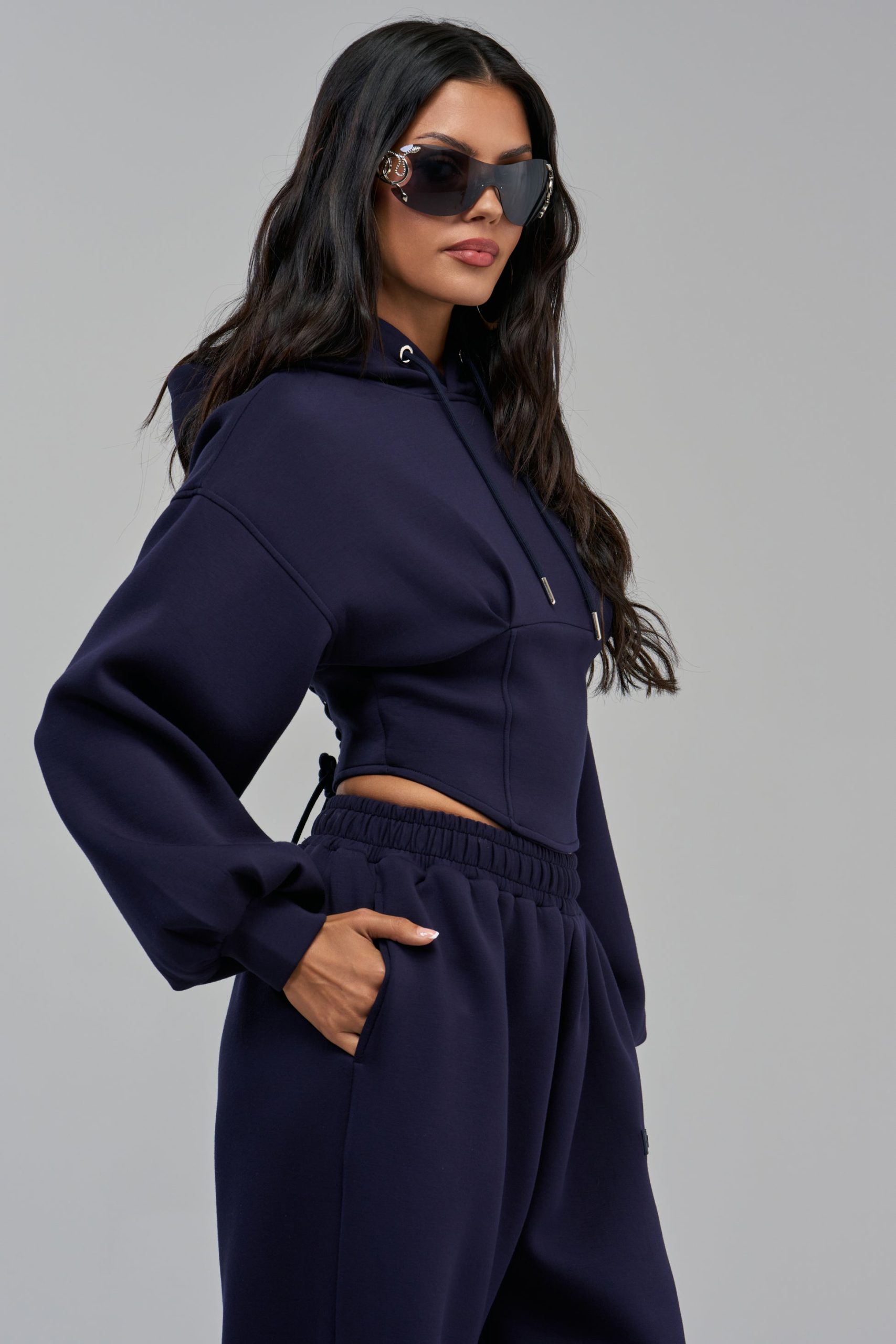 LUXE MIDNIGHT SCULPT HOODIE - Image 3