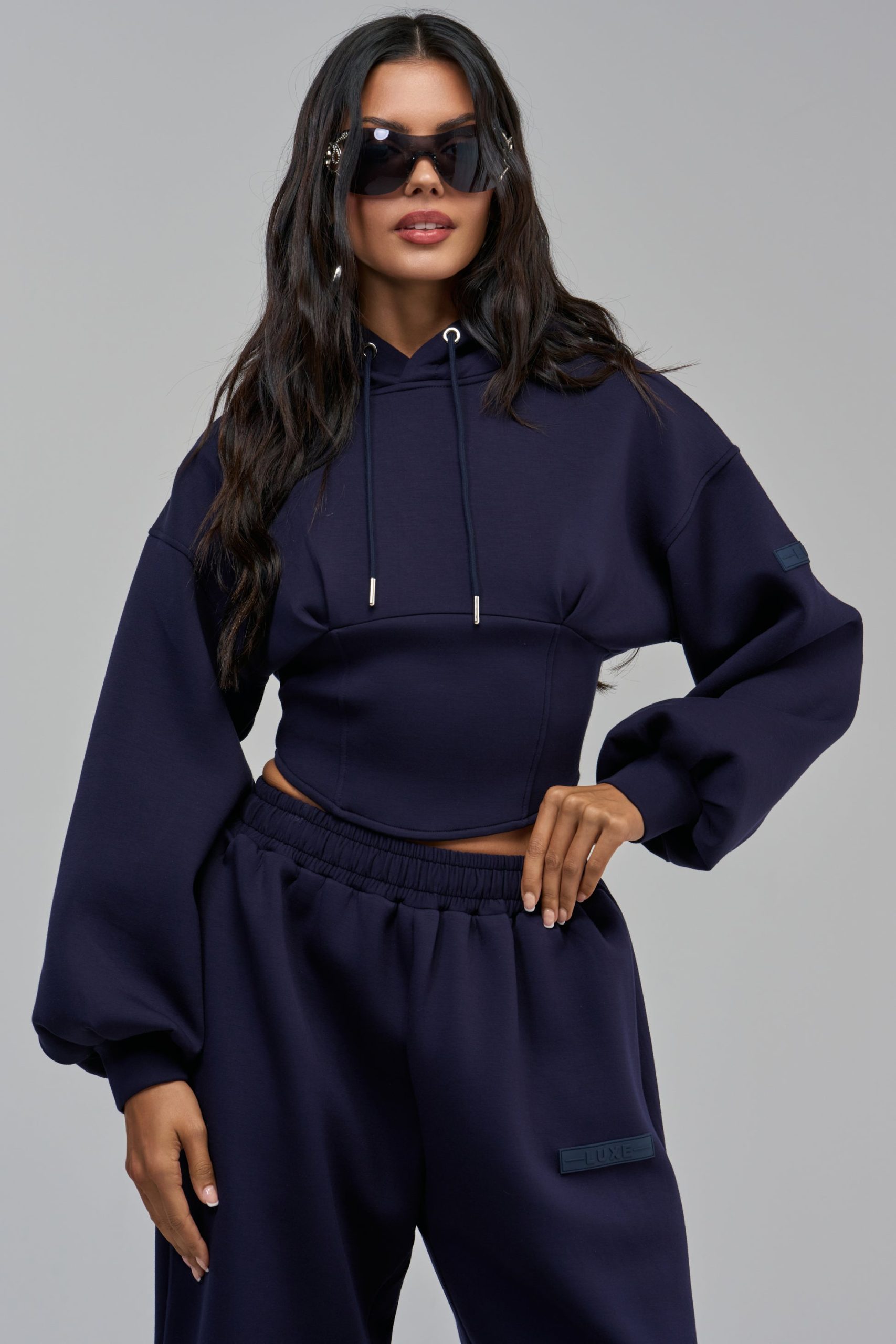 LUXE MIDNIGHT SCULPT HOODIE - Image 7