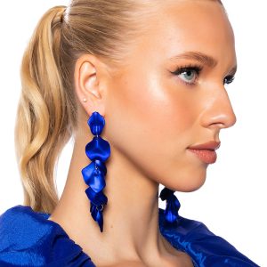 BLUE PETAL EARRING