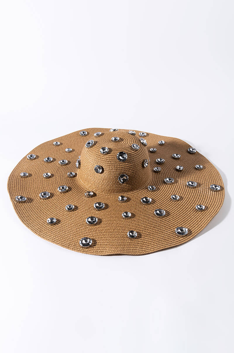 PINA COLADA RHINESTONE FLOPPY HAT - Image 3
