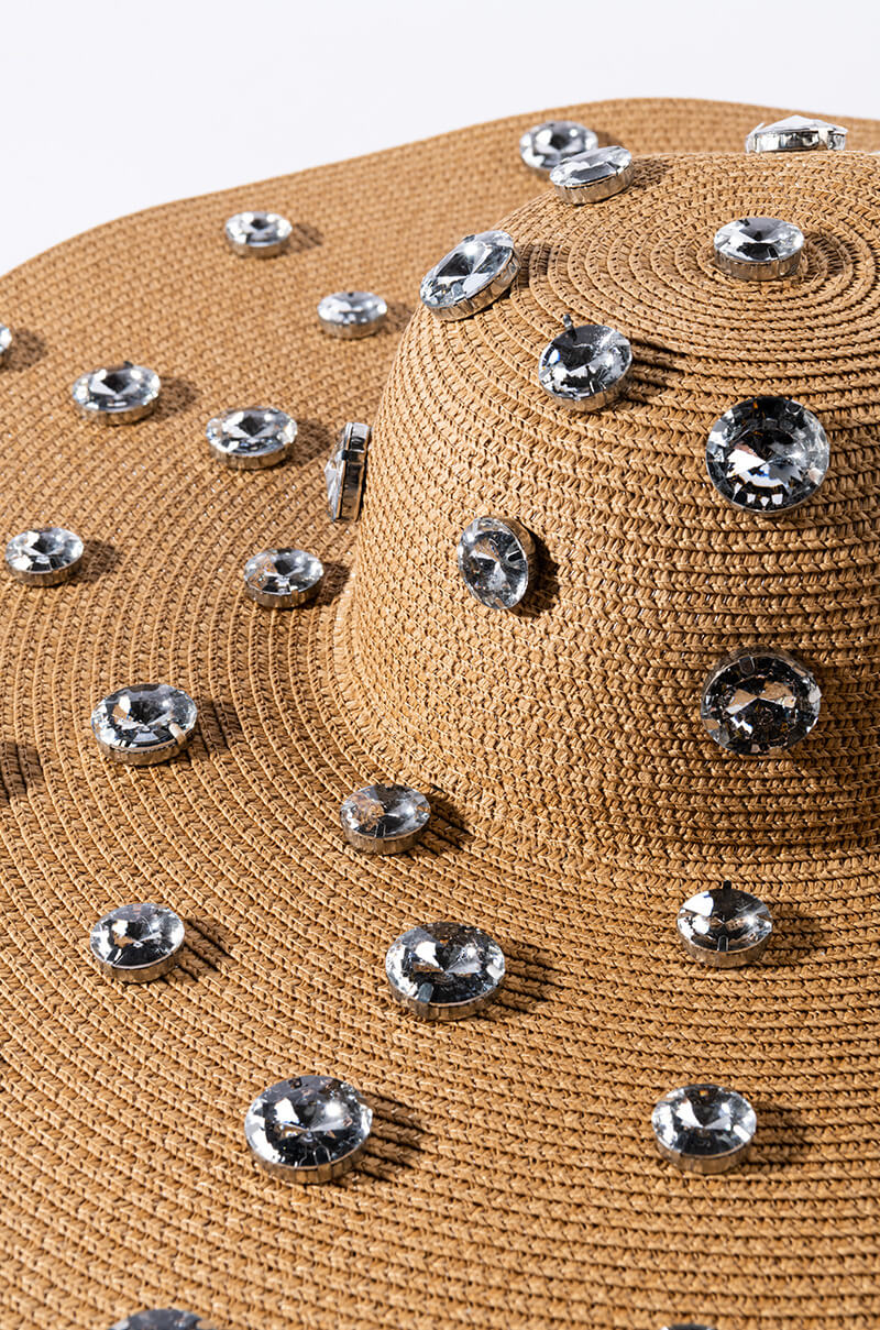 PINA COLADA RHINESTONE FLOPPY HAT - Image 4