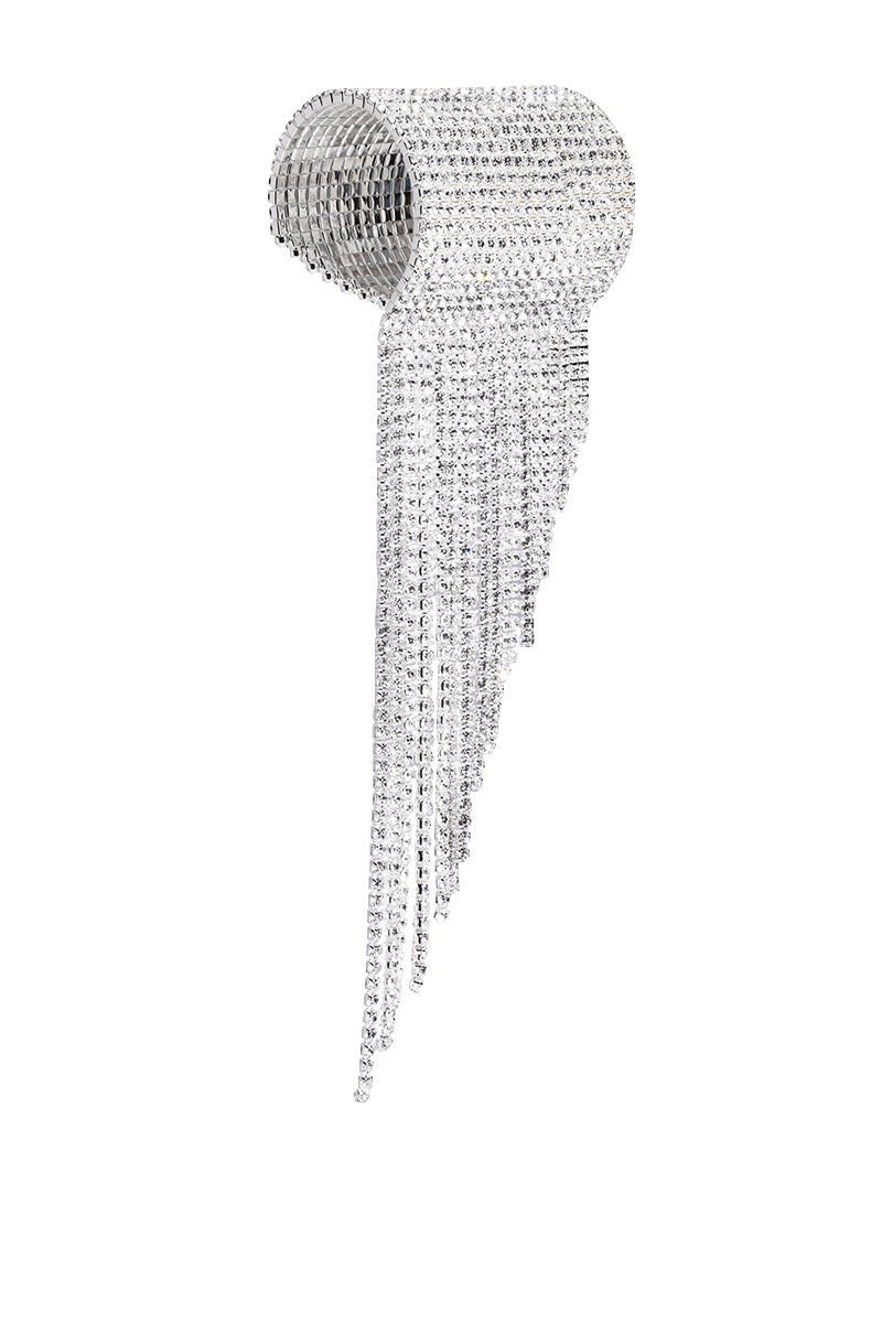 WATCH ME SHINE WATERFALL CUFF IN SILVER - Image 4
